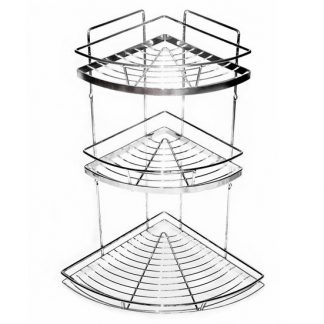 Полиця хромована 3 ярусна кутова, 0118 АМА