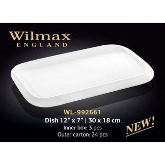 Блюдо прямокутне з полями Wilmax 36×22см (WL-992662)